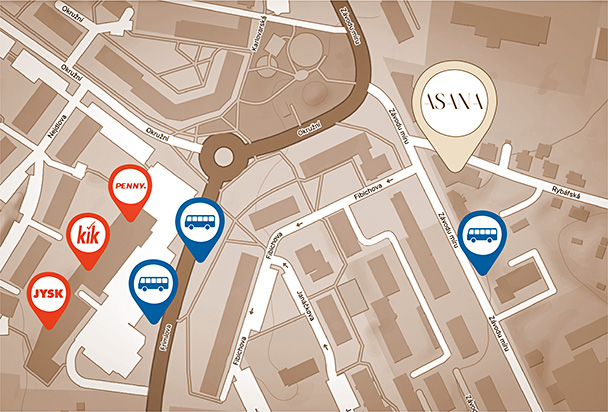 Mapa – poloha ateliéru